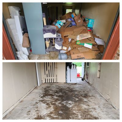 Rock-it Junk Removal hauling project