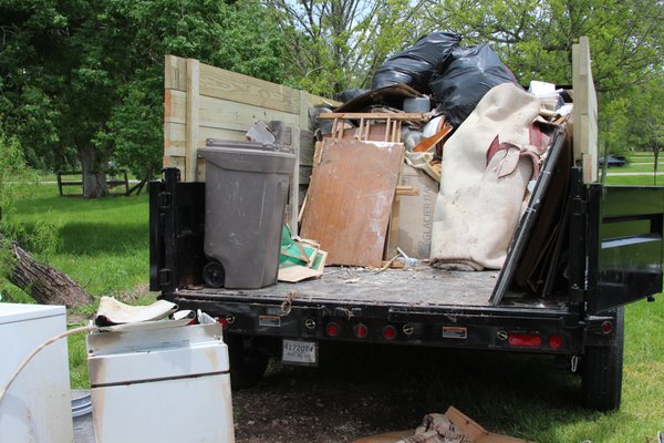 Cleanup job with items ready for removal